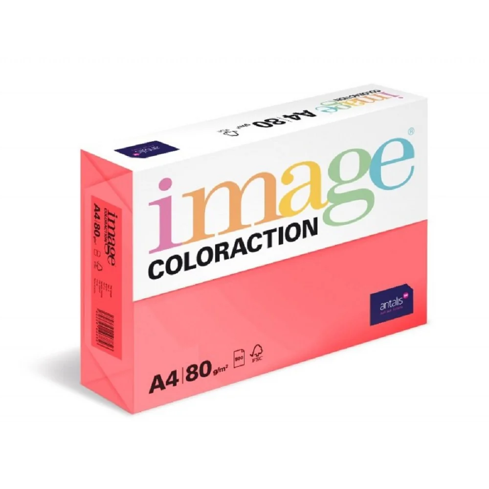 Malibu - farebný kancelársky papier, reflexná ružová A4, 80 g/m², 500 hárkov