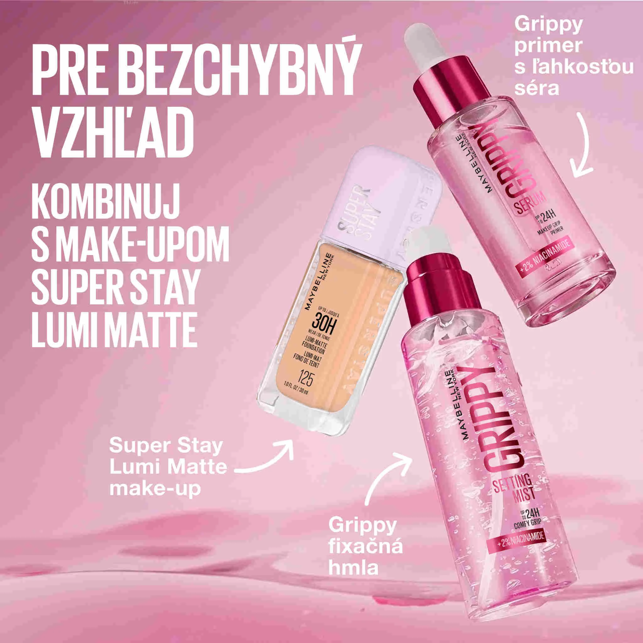 MAYBELLINE NY GRIPPY SETTING MIST FIXAČNÁ HMLA 100 ml