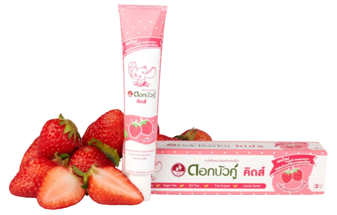 Twin Lotus Kids Strawberry detská bylinná zubná pasta 1×35 g, detská bylinná zubná pasta