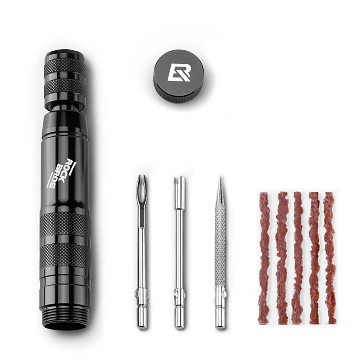 Rockbros Repair Kit sada na opravu bezdušových pneumatík, čierna
