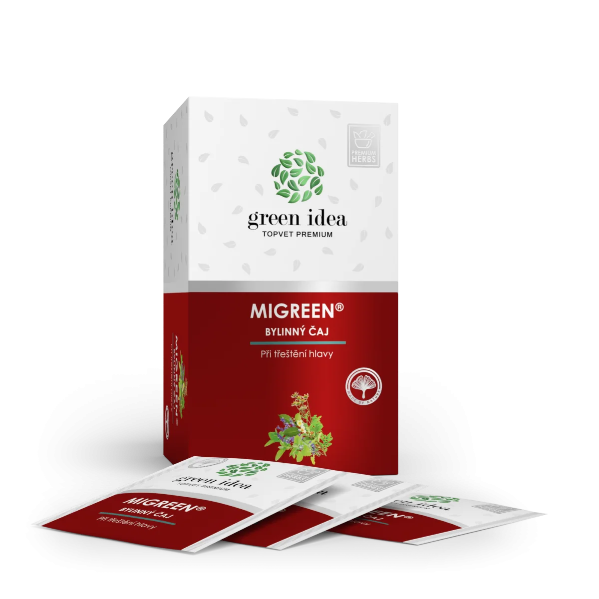 Herbex Migreen – bylinný čaj 20 vrecúšok – Green idea