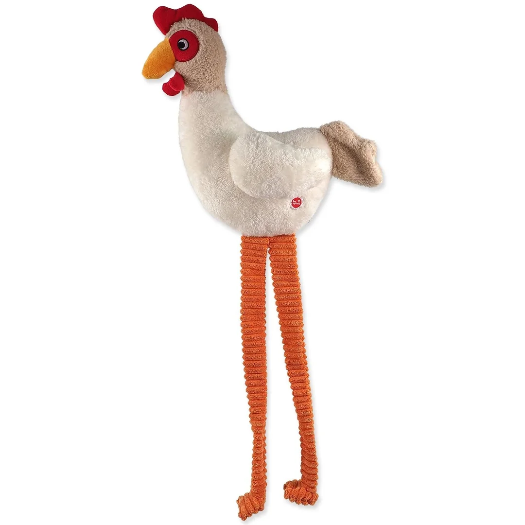 Hračka Dog Fantasy Jumbo sliepka pískacia a šuštiaca 80cm