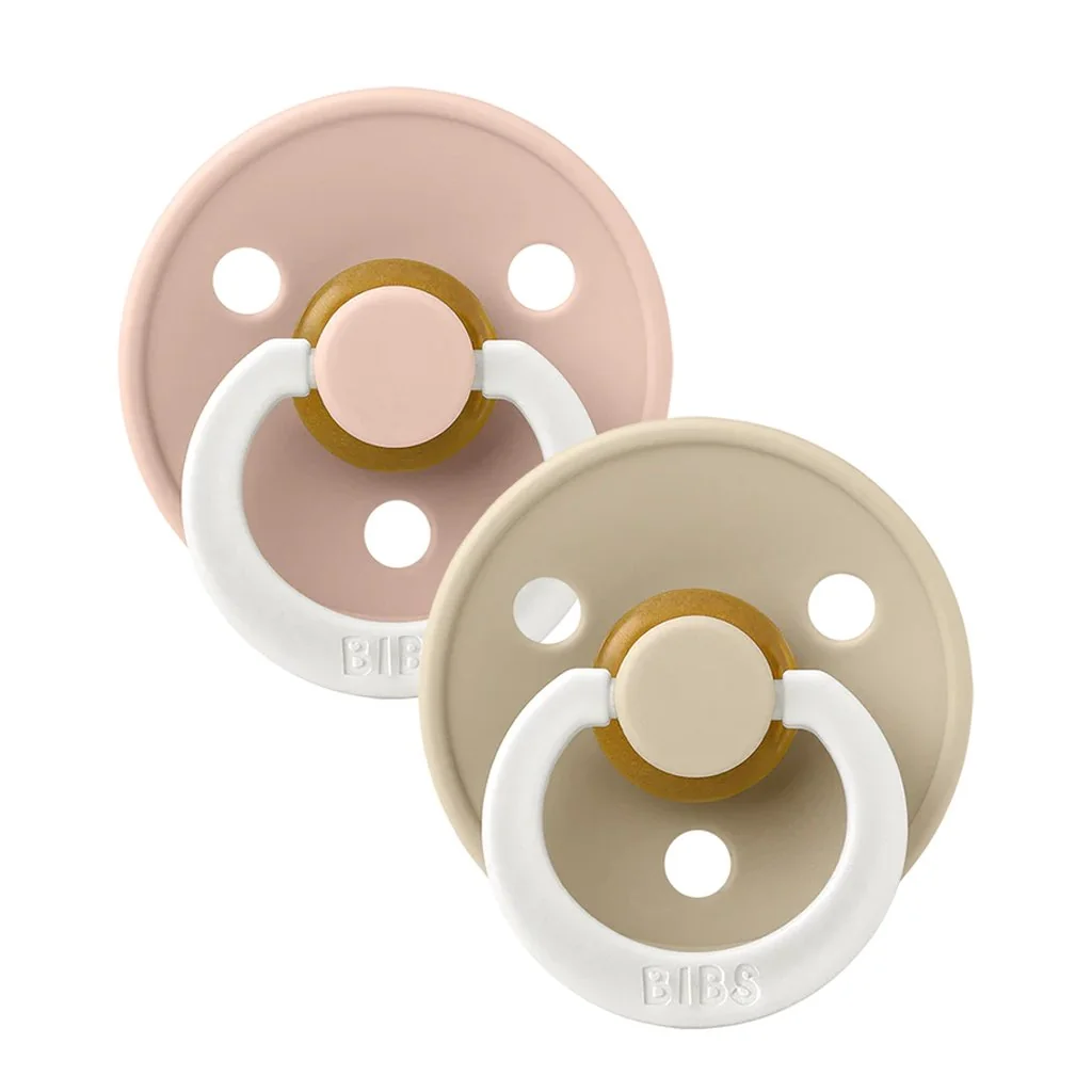 BIBS Colour cumlíky z prírodného kaučuku 2ks veľkosť 2 - Blush Nočný / Vanilla Nočný