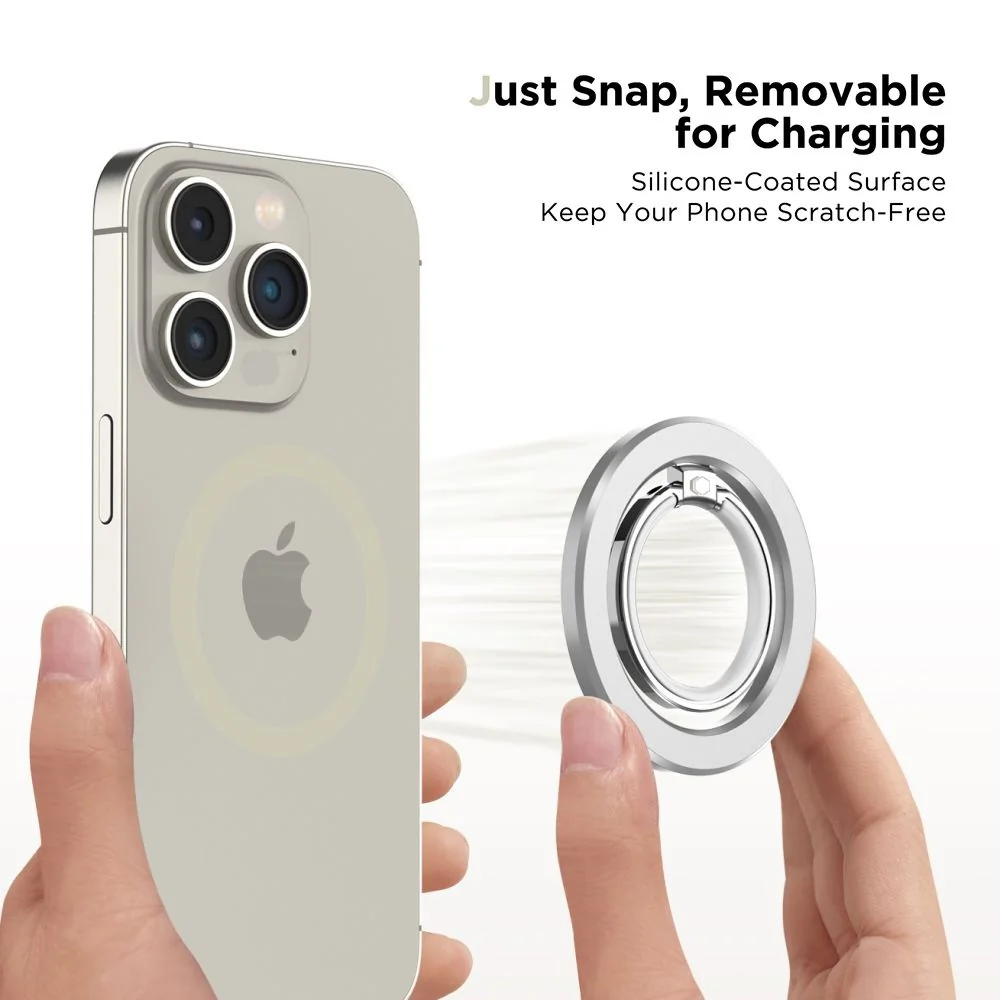 Tech-Protect MMR300 MagSafe Ring držiak na mobil na prst, strieborný