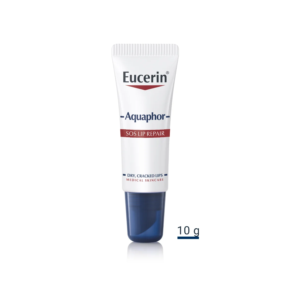 Eucerin Aquaphor SOS LIP Repair 1×10 ml, regeneračný balzam na pery