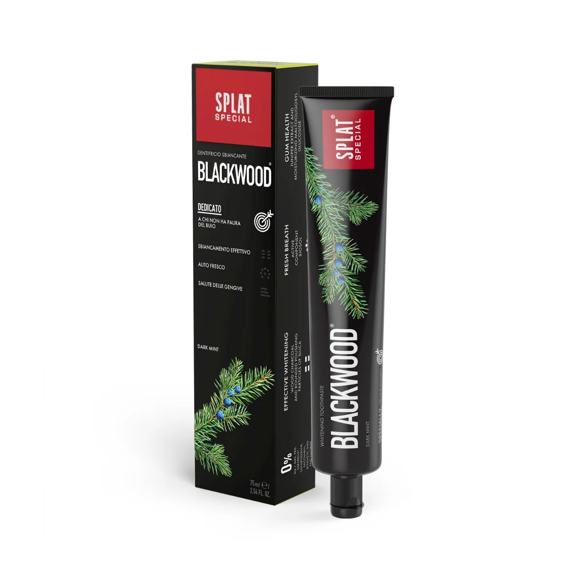 SPLAT SPECIAL BLACKWOOD 1×75 ml, bieliaca čierna zubná pasta