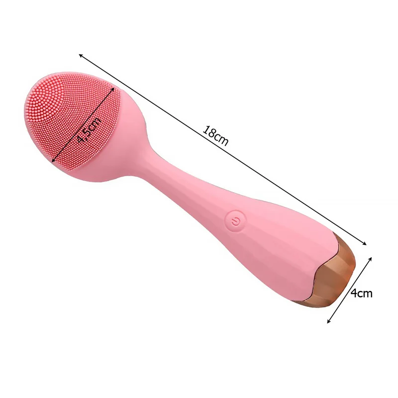 Sónická kefka na čistenie a masírovanie tváre FACIAL CLEANSING MASSAGER AE-619 PINK