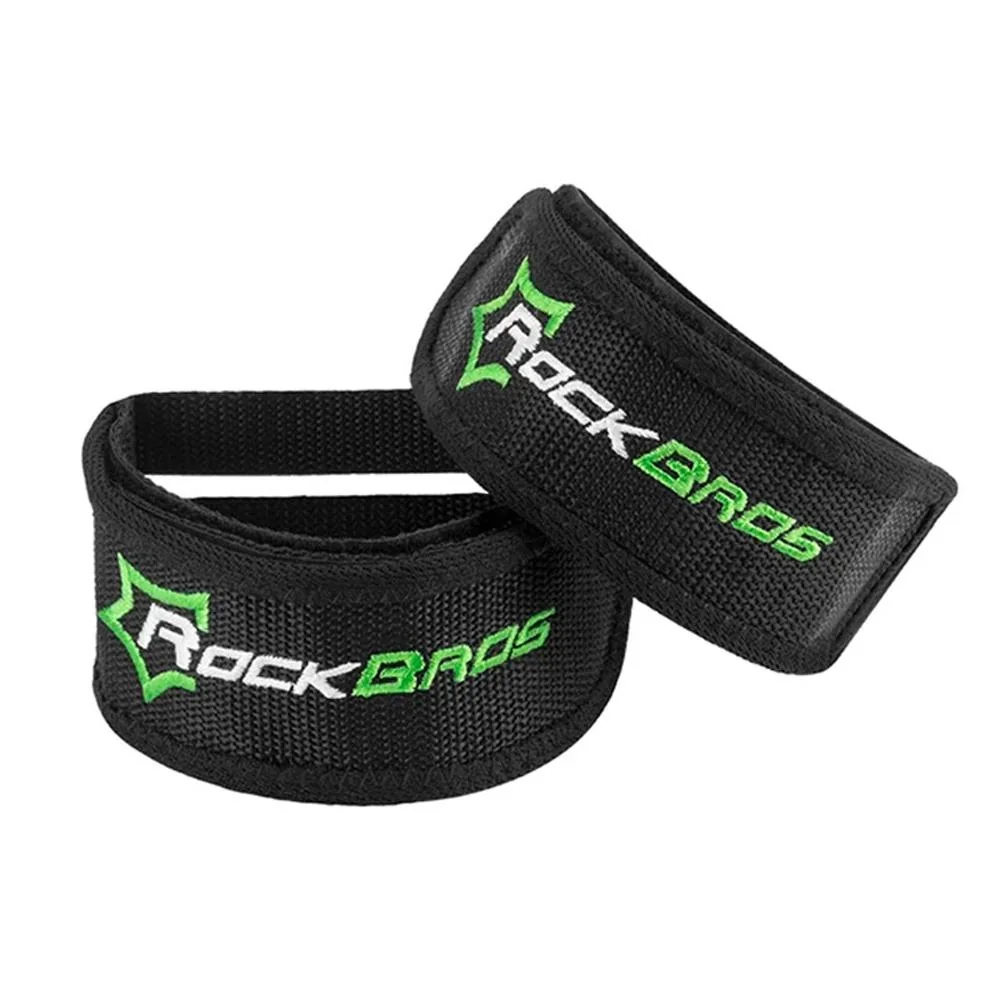 Rockbros Pedal Straps popruhy na pedále na bicykel, čierne