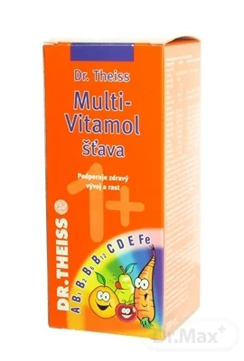 Dr.Theiss MULTI-VITAMOL ŠŤAVA 1+ 1×200 ml, výživový doplnok