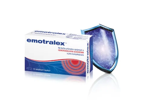 Emotralex rektálne čapíky 1×10 ks, zdravotnícka pomôcka na rektálne použitie