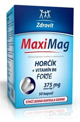 ZDROVIT MAXI MAG HORCIK+B6 FORTE 1×50 cps, výživový doplnok