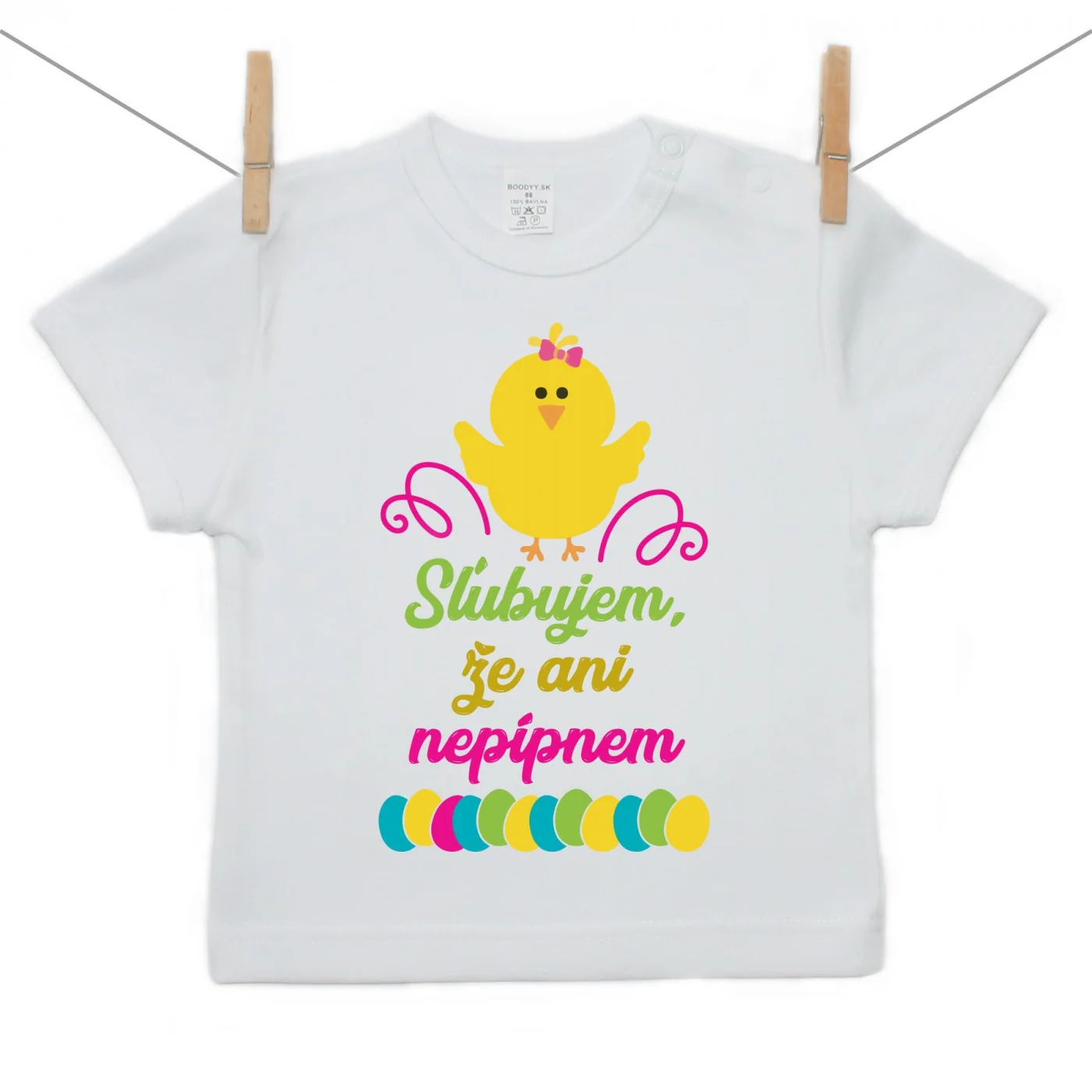 Boodyy Tričko s krátkym rukávom Sľubujem, že ani nepípnem Veľkosť: 110