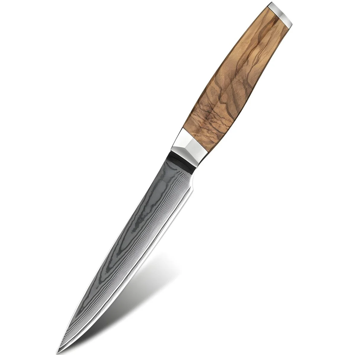 Damaškový kuchynský nôž Zenroku-Utility/Hnedá 25 cm, 122 g