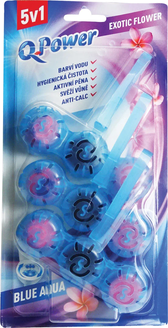 Q Power Blue záves ExoticFlower 3 ks
