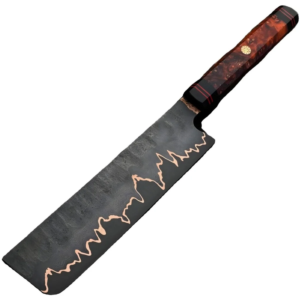 Damaškový kuchynský nôž Nakiri s púzdrom 1 ks