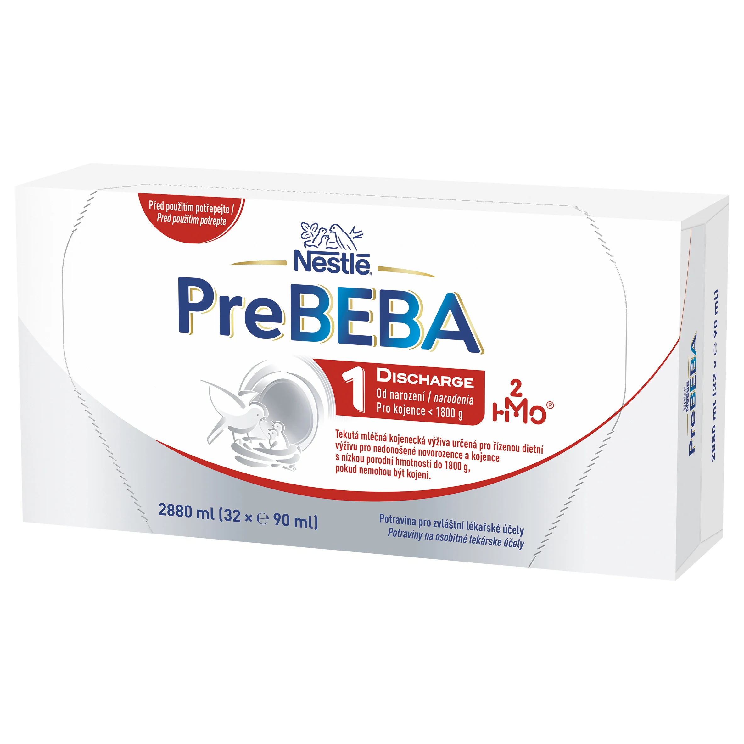 PreBEBA 1 DISCHARGE mliečna dojčenská výživa (pre novorodencov do 1800 g)(inov.2026)) 32x90 m