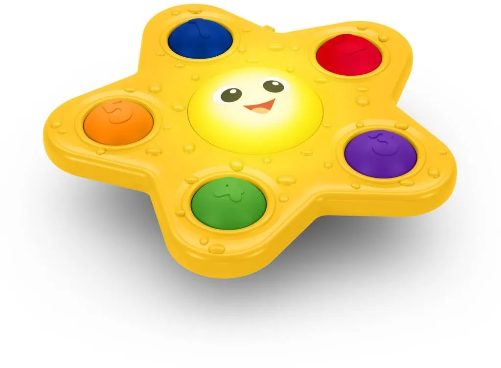 BABY EINSTEIN Hračka aktívna s prísavkou Pop & Glow Starfish™ 6m+ 1×1 ks, hračka pre deti