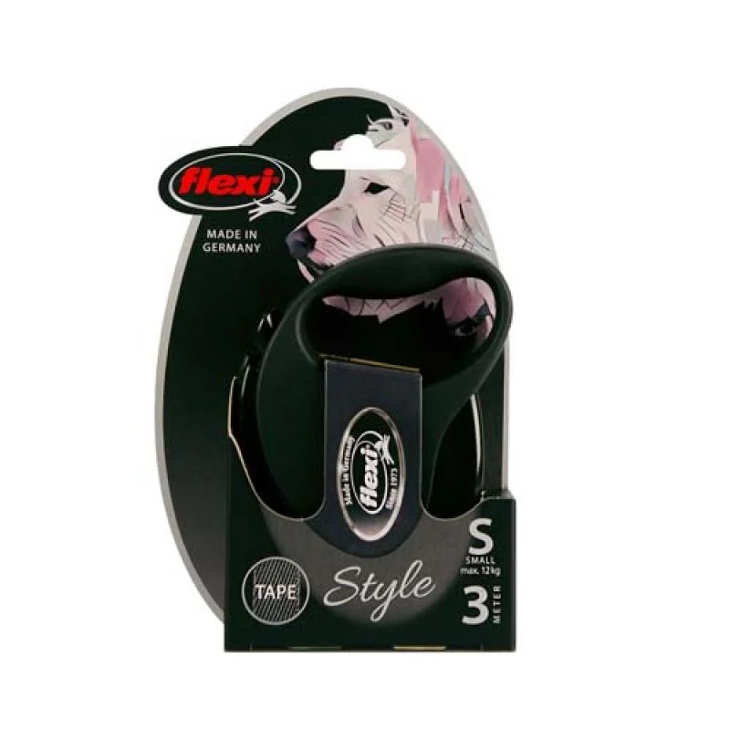 flexi Style popruh S 3m čierna do 12kg
