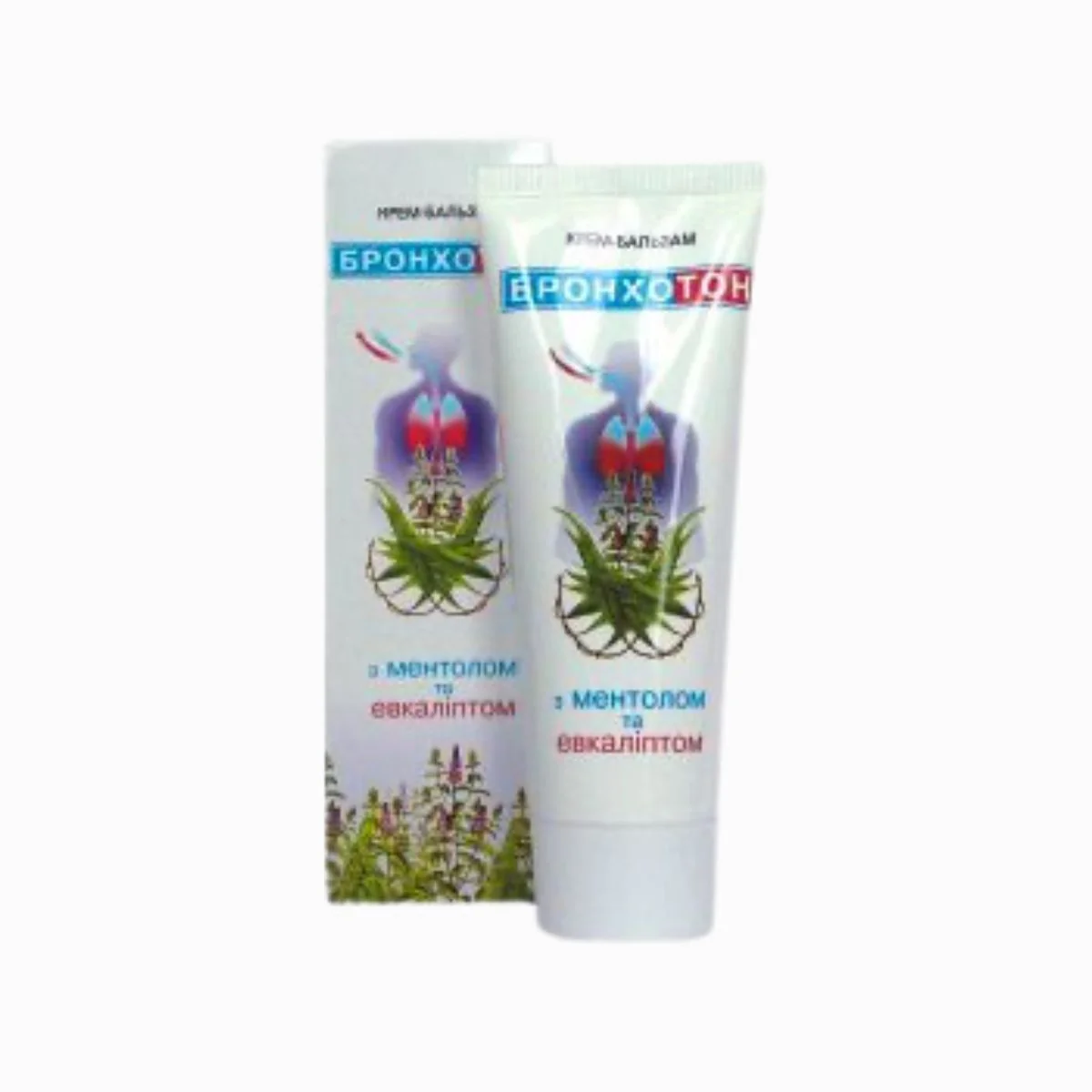 Krém – balzam "Bronchoton" s mentolom a eukalyptom - Elixir - 75ml