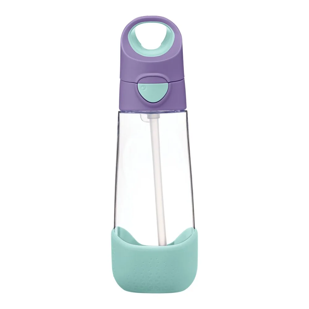 Fľaša na pitie so slamkou 600 ml lilac pop