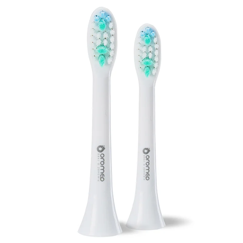 Náhradné hlavice pre Sonické zubné kefky OROMED ORO-SONIC WHITE 2ks