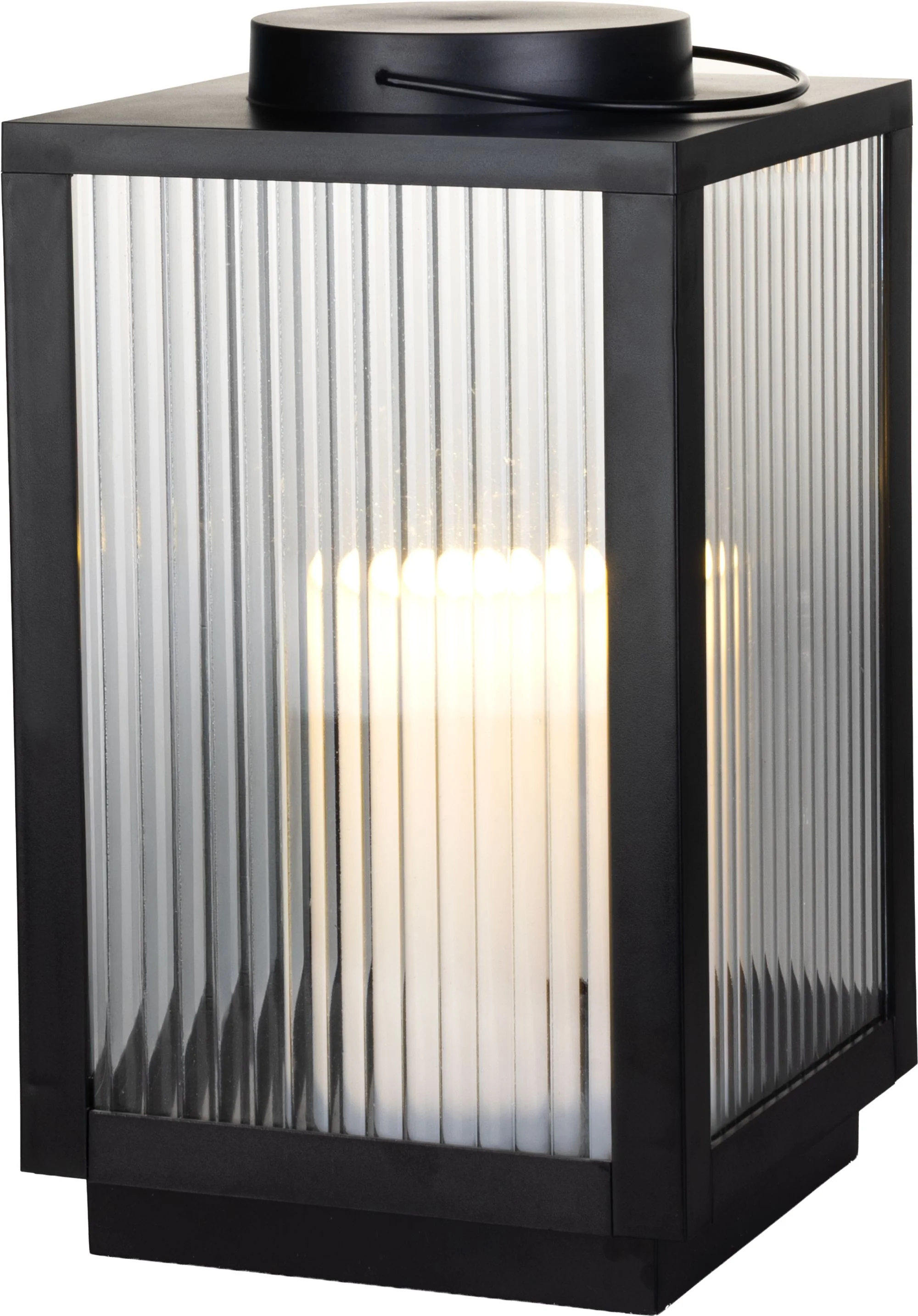MagicHome vianočný LED lampáš, 1 ks 1 LED teplá biela, 3xAA, IP20, 22x22x38 cm