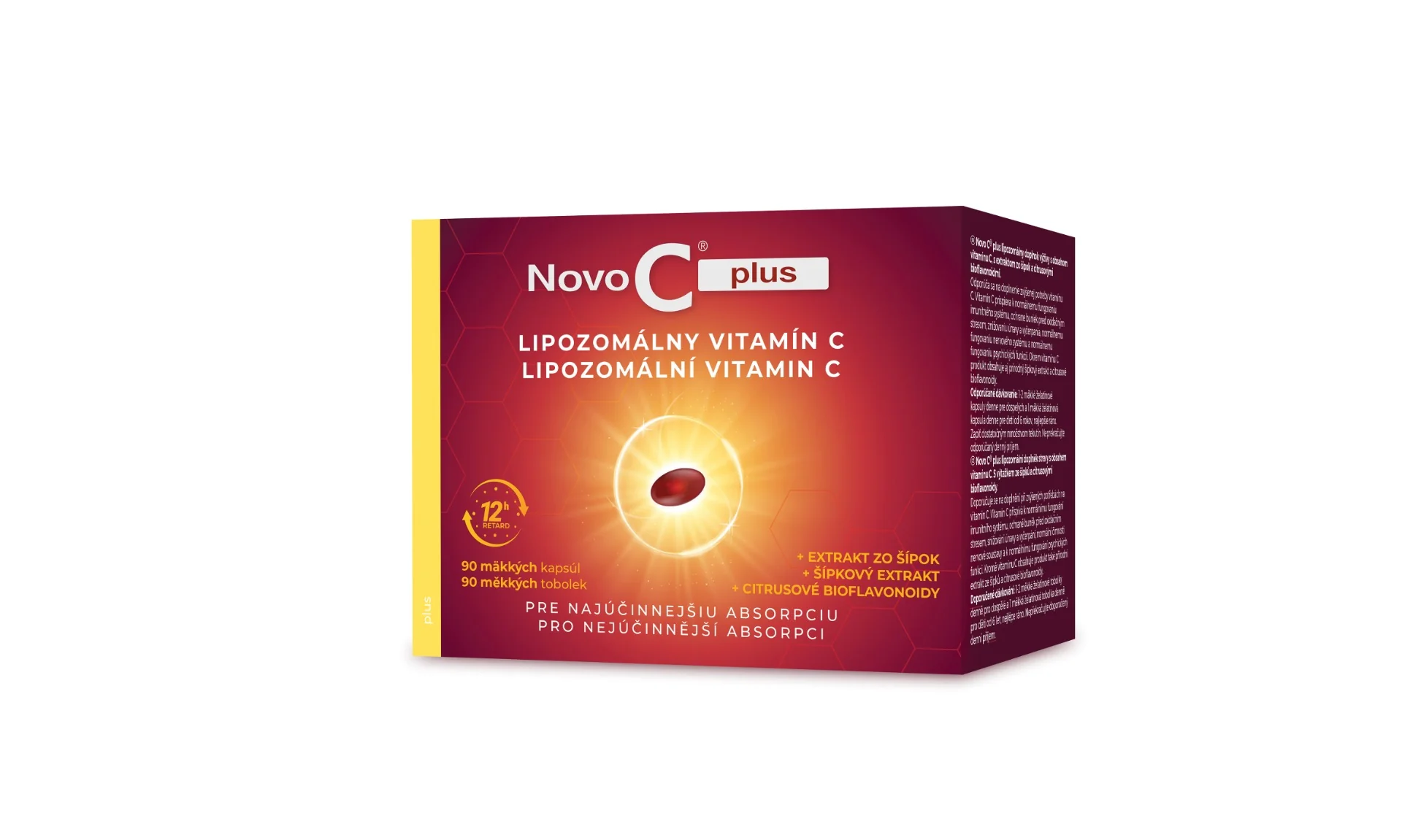 NOVO C PLUS Lipozomálny vitamín C 1×90 cps, vitamín c