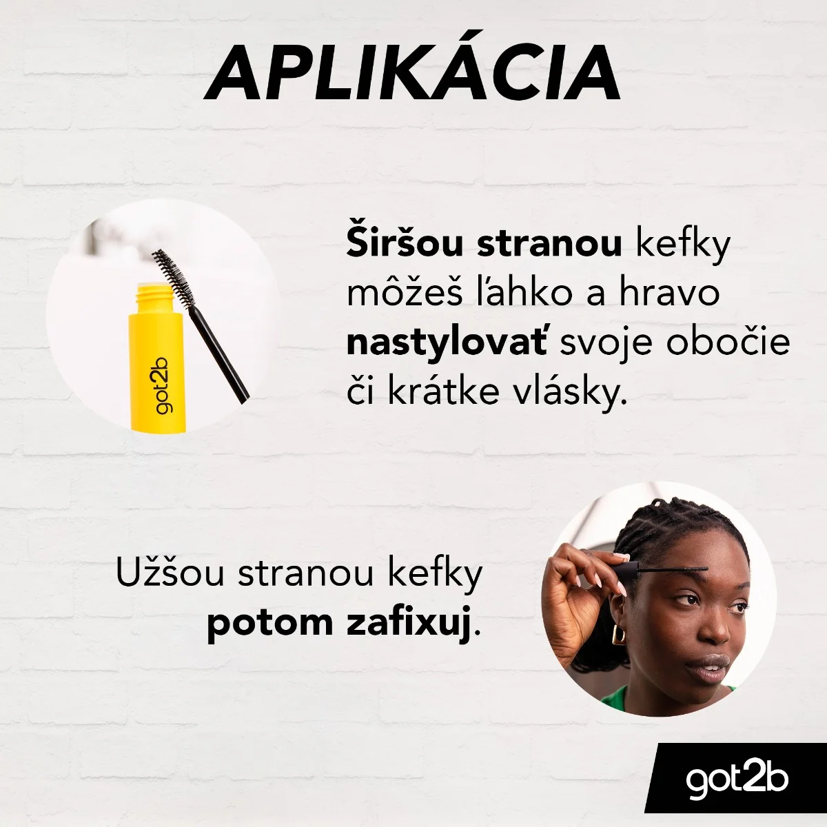 GOT2B GEL STYL.GLUED 4 B&E 16ML 1×16 ml, gél na obočie