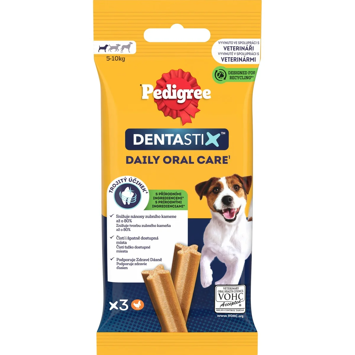 PEDIGREE pochúťka DentaStix Small 3pack 1×3 ks, pochúťka pre psy