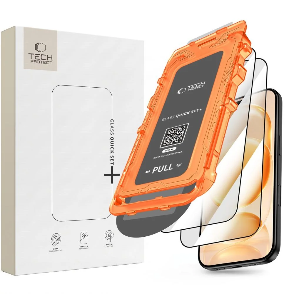 Tech-Protect Quick Set 2x ochranné sklo na iPhone 17 Pro / 18 Pro, čierne
