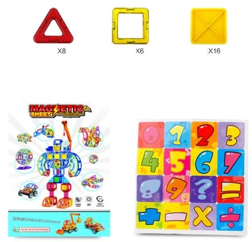 Alltoys magnetická stavebnica 30 ks 1×30 ks, magnetická stavebnica