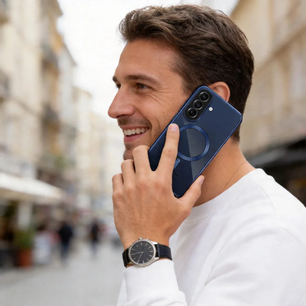 Tech-Protect MagFlex MagSafe kryt na Samsung Galaxy A57 5G, tmavomodrý