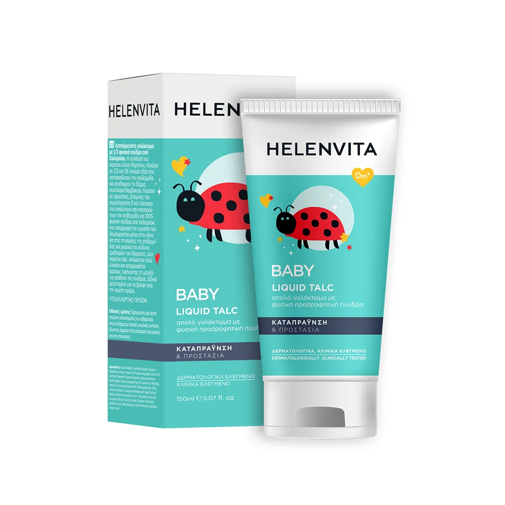 Helenvita Tekutý detský púder 150 ml do oblasti plienok