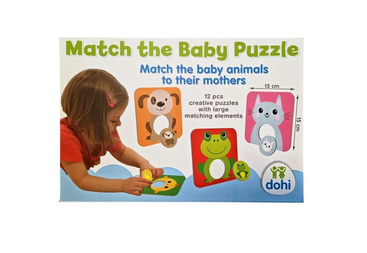 Puzzle maxi Zvieratá a ich mláďatá 12ks