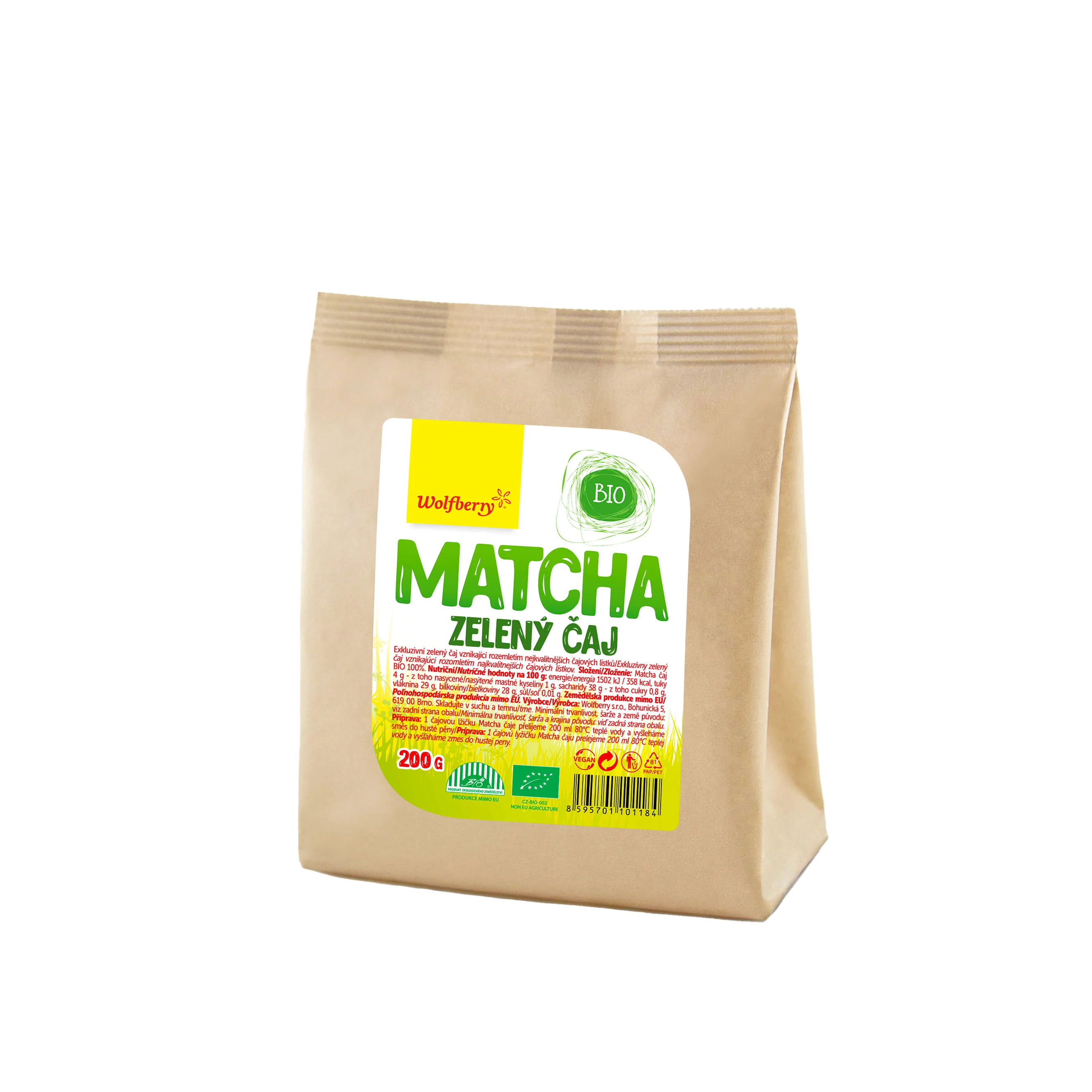 Wolfberry Matcha čaj BIO 200 g