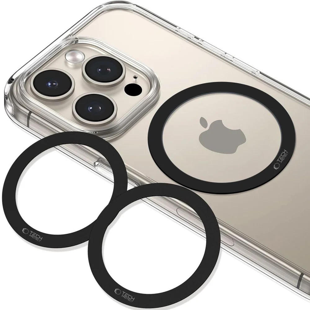 Tech-Protect Magmat Ring magnetický krúžok pre MagSafe 2ks, čierny