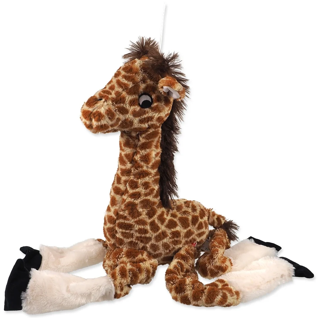 Hračka Dog Fantasy Jumbo žirafa pískacia a šuštiaci 87cm