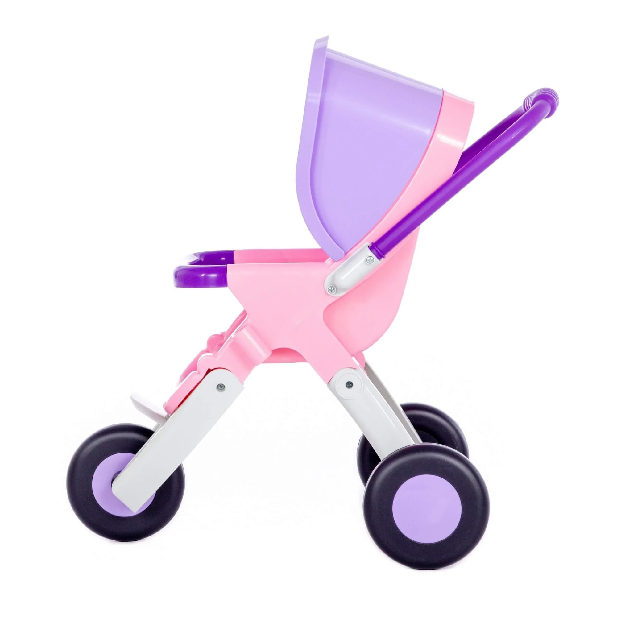Trojkolesový kočík pre bábiky Anita rúžový , 8PL95206