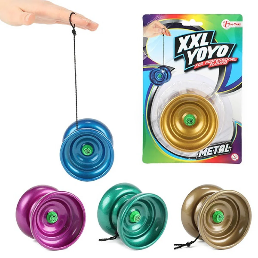 Jojo kovové XL-Toi Toys + Skákacia lopta 65 cm modrá-MOVEO