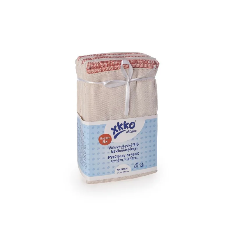 XKKO Organic Viacvrstvové plienky (4/8/4)  NATURAL - Regular 