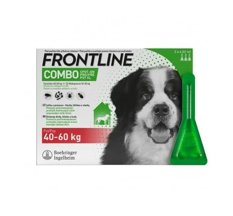 FRONTLINE COMBO spot-on pro DOG XL  3 x 4,02 ml 3×4,02 ml, prípravok proti parazitom