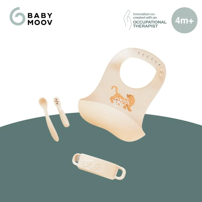 Babymoov silikónová jedálenská súprava Baby First MEAL SET Mini Roar