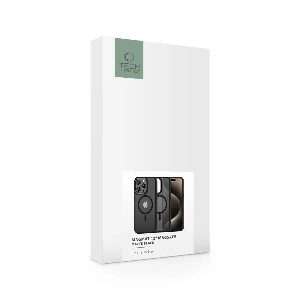 Tech-Protect Magmat MagSafe kryt na iPhone 15 Pro, čierny