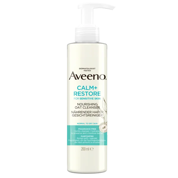 AVEENO® Calm+Restore Čistiací pleťový gél s ovsom 1×200 ml, pleťový gél