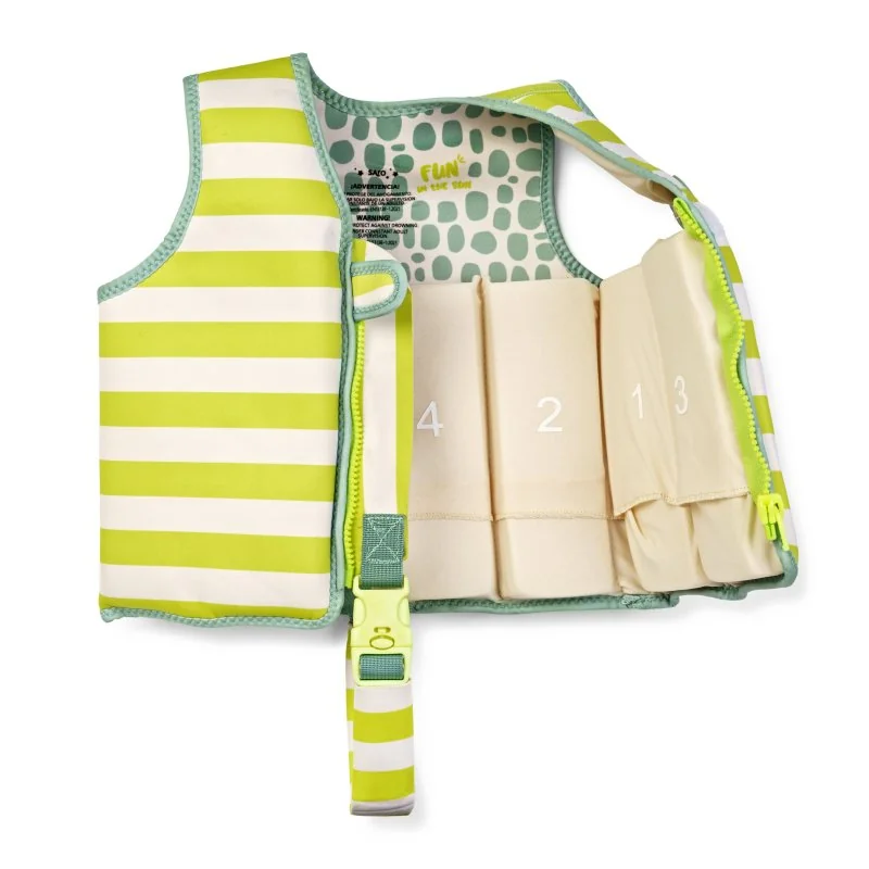 Saro Baby plavecká neoprénová vesta s UV ochranou (1-3r) Tropicool Pink