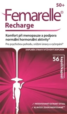 Femarelle Recharge 50+ 1×56 cps, výživový doplnok