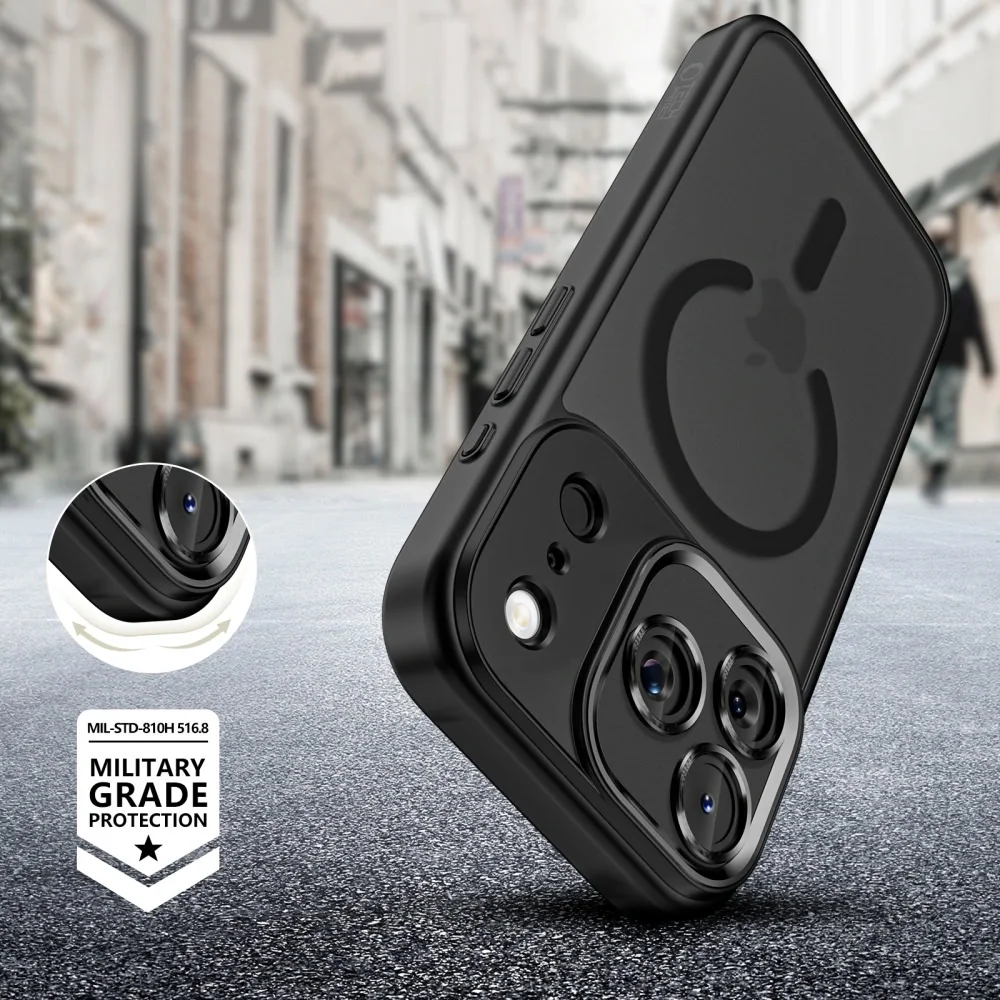 Tech-Protect MagCam MagSafe kryt na iPhone 17 Pro Max, čierny