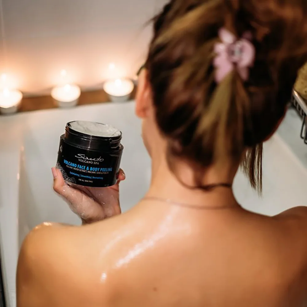 Santo VOLCANO SPA Pleťový a telový peeling 200 ml