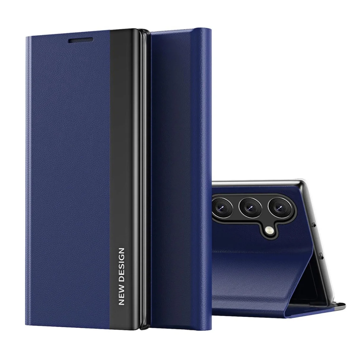 MG Sleep Case Pro knižkové puzdro na Samsung Galaxy S24 FE, modré 