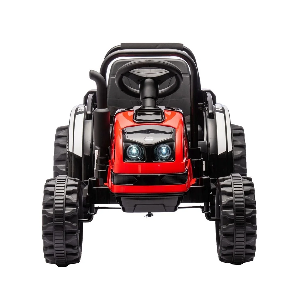 Elektrický traktor s prívesom Milly Mally Farmer červený ,